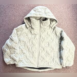 louis vuitton monogram boyhood puffer cashmere jacket